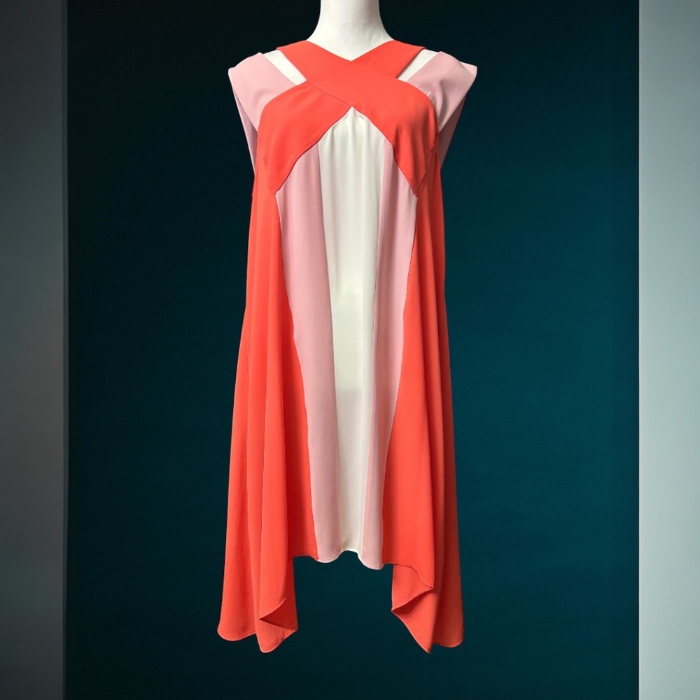 Nearly New. BCBG Color Block Tunic Dress